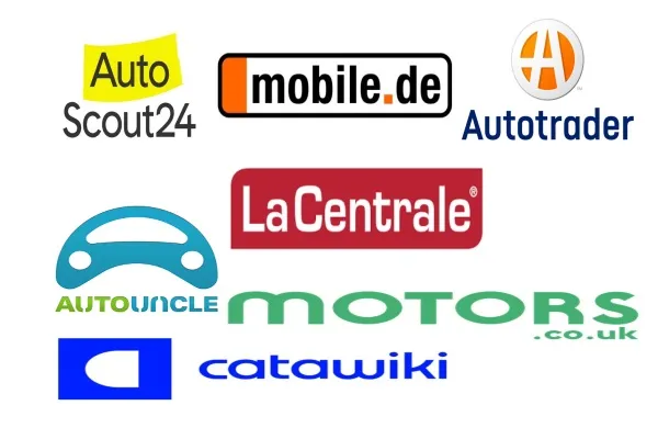 Europa's beste autoadvertentieplatforms Logo's